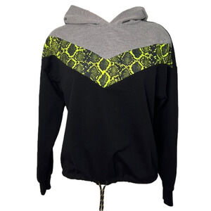 Juniors Ultra Flirt Snake Print Hoodie